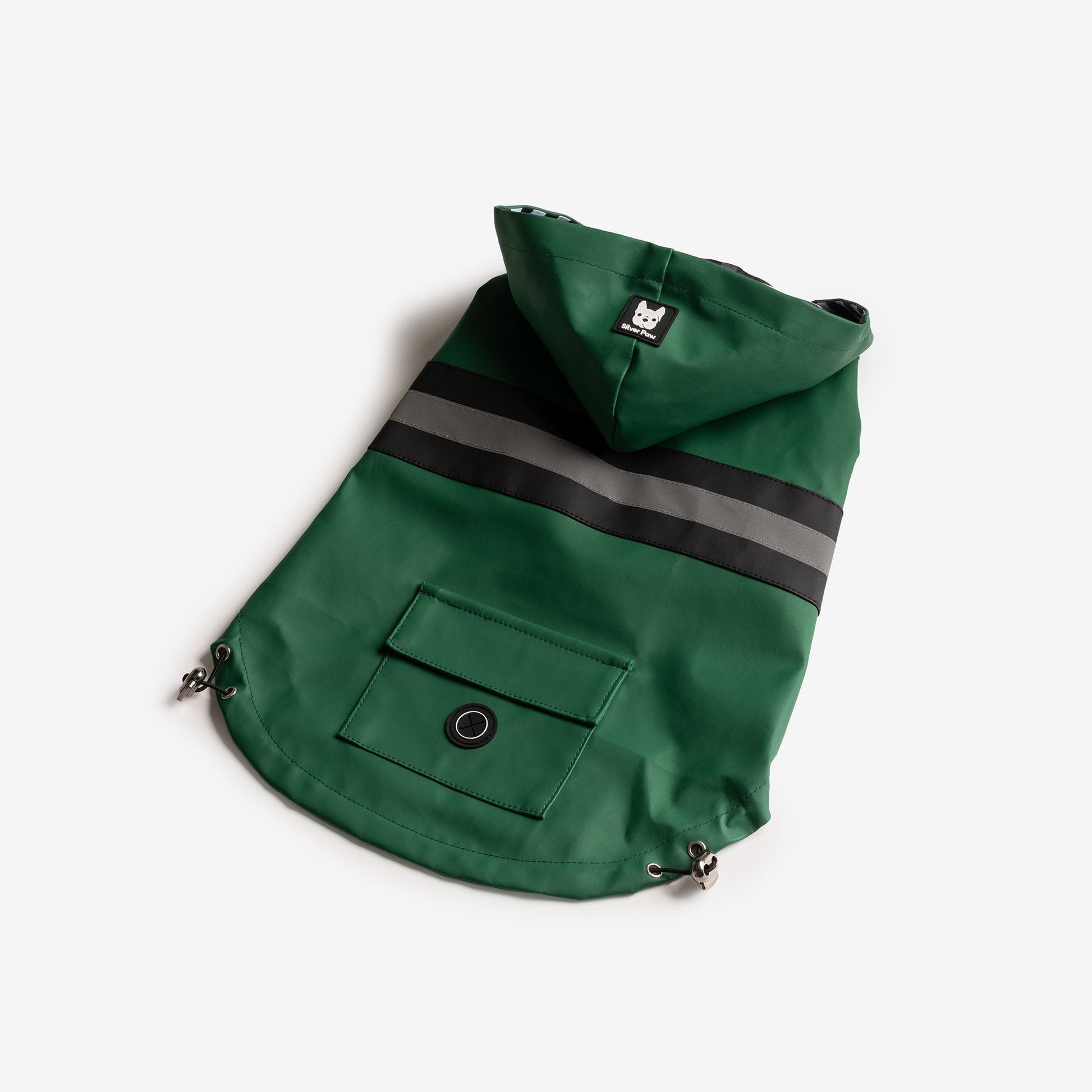 Green Rain jacket for dogs