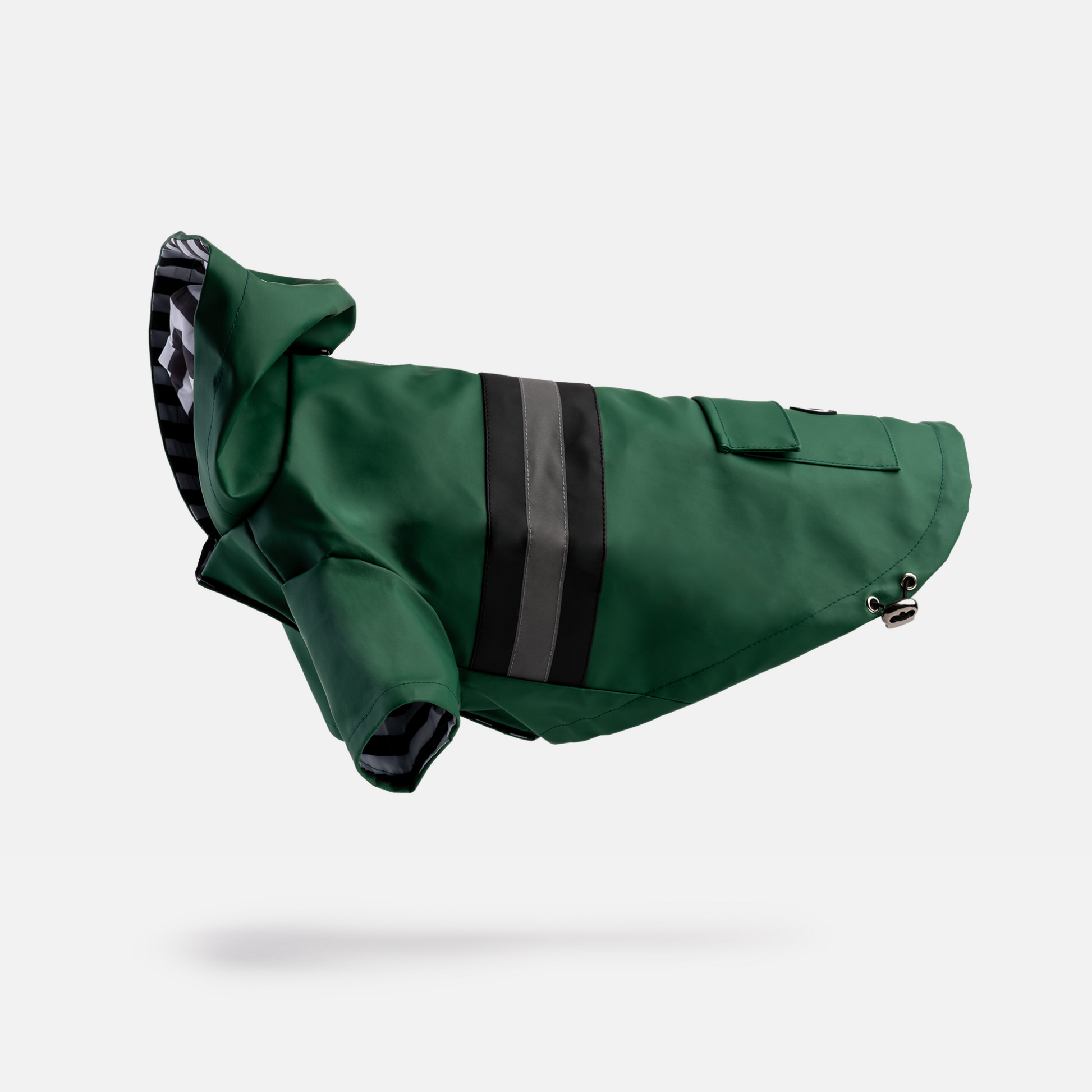 Stylish Green Rain jacket for dogs