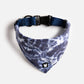 Poplin Dog Bandana Collar - Blue Tie Dye