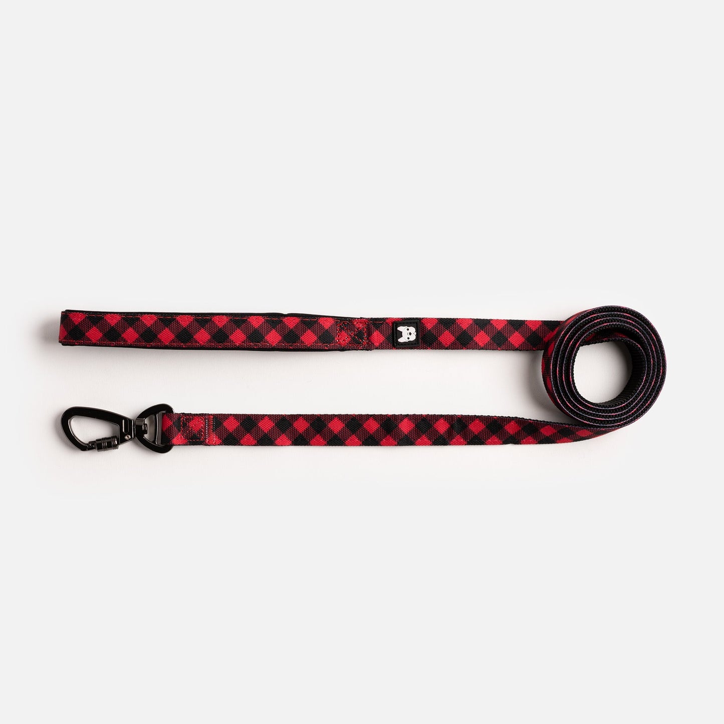 Poplin Dog Leash - Red Plaid