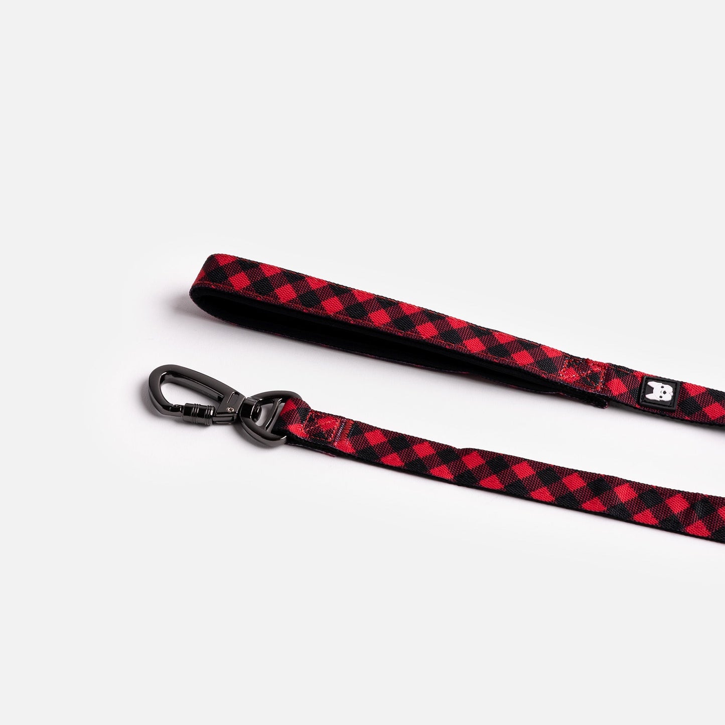 Poplin Dog Leash - Red Plaid