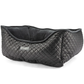 PRIVE VEGAN LEATHER Quilted Luxury Dog or Cat Bed