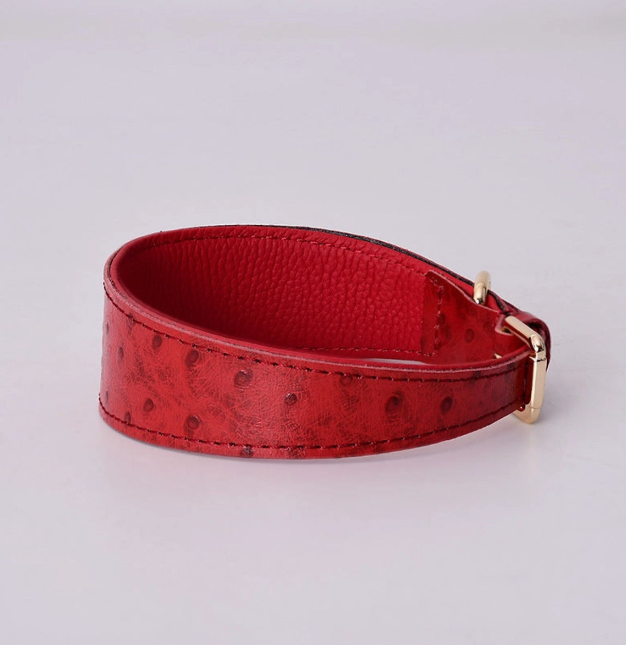 The Clyde Leather Solid Dog Collar