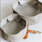 Waterproof Portable Pet Dog Water Bowl Waxed Canvas Pet Feeding Bowl