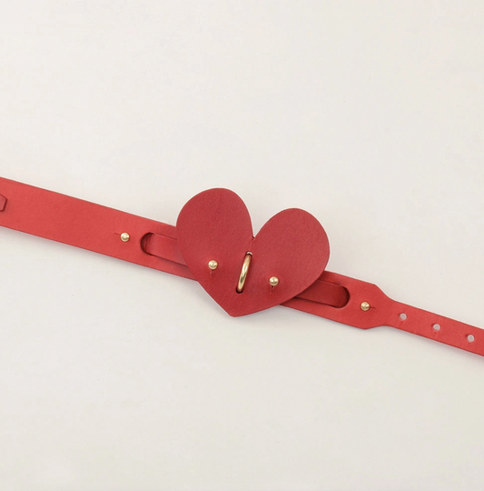 The  Handcrafted Heart & Soul Leather Dog Collar